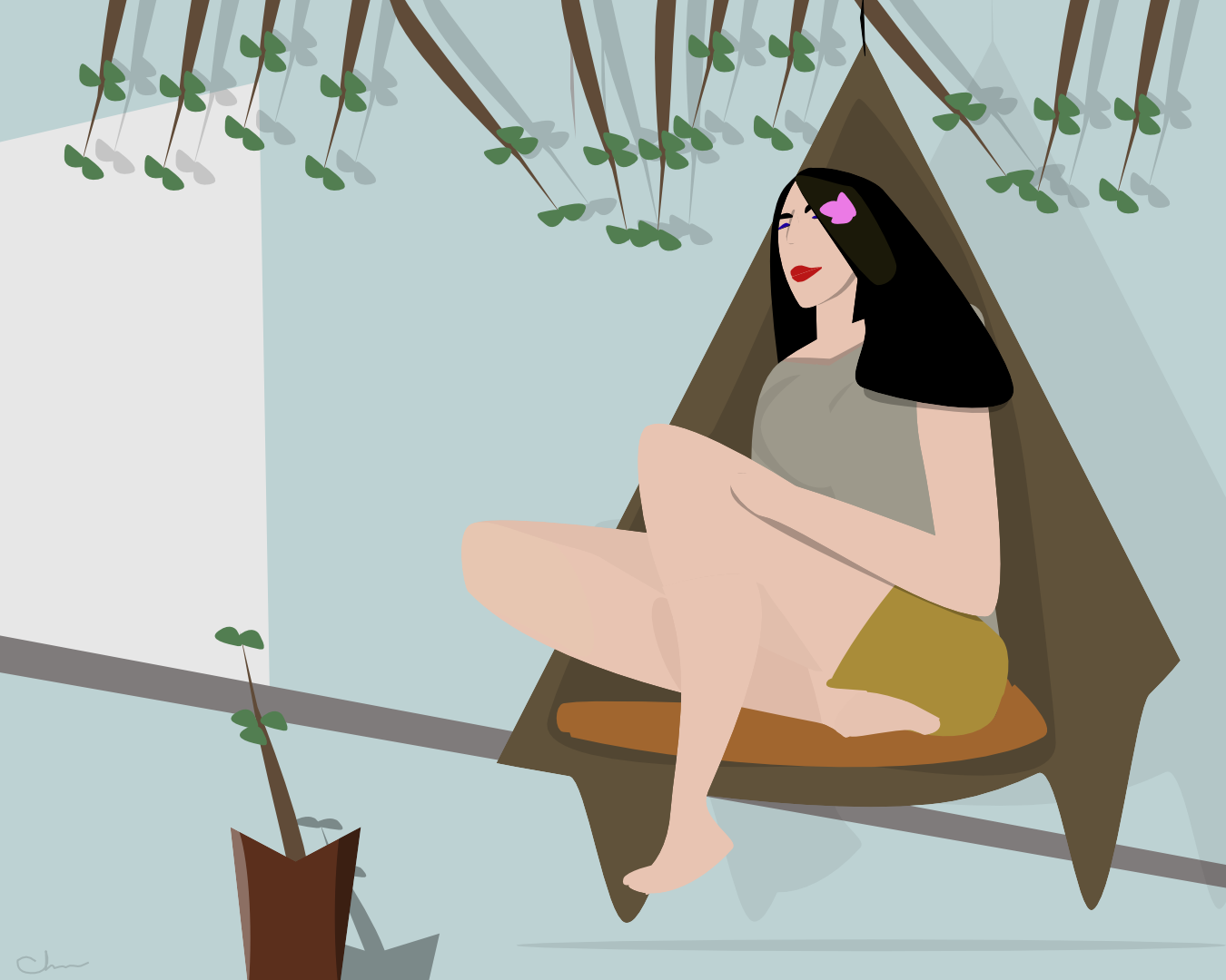 Quiet Afternoon (Hammock Study)